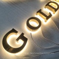 Custom 3d led backlit sign logo light up signs  advertising letters company led wall sign letter led light box